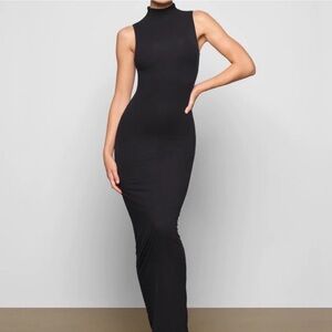 SKIMS Black Maxi Dress